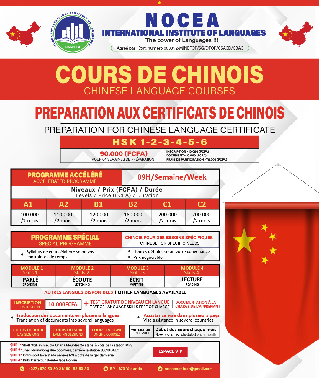Cours de Chinois